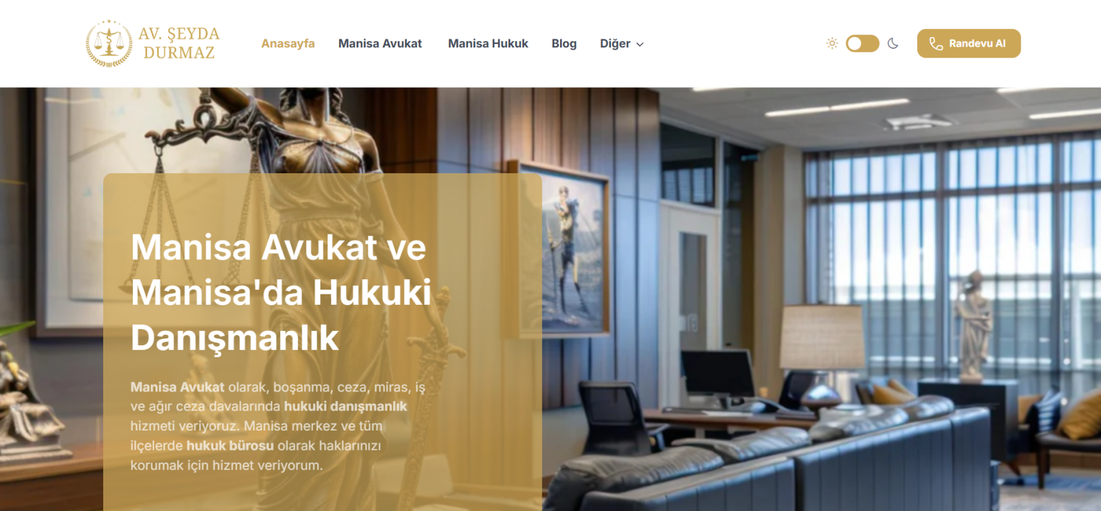 Avukat Şeyda Durmaz Web Projesi